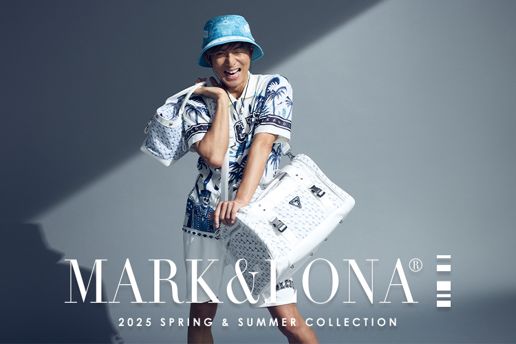 MARK & LONA 迷彩柄 キャディバッグ ホワイト（新品】MARK&LONA マーク 