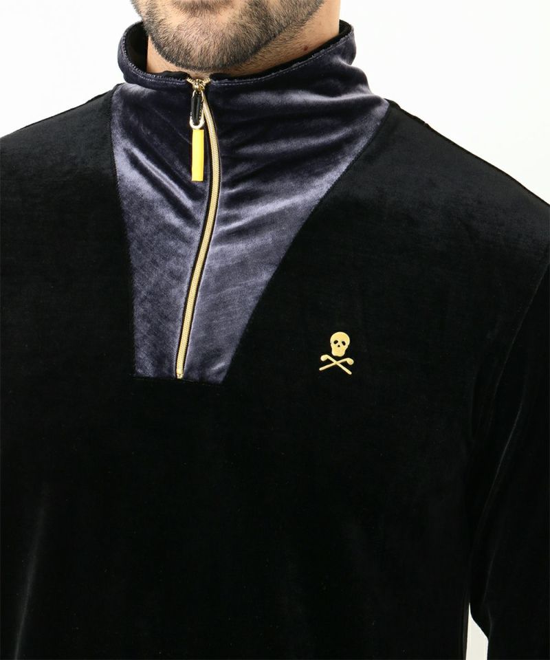 Trape Velour Long Sleeve Top | MEN