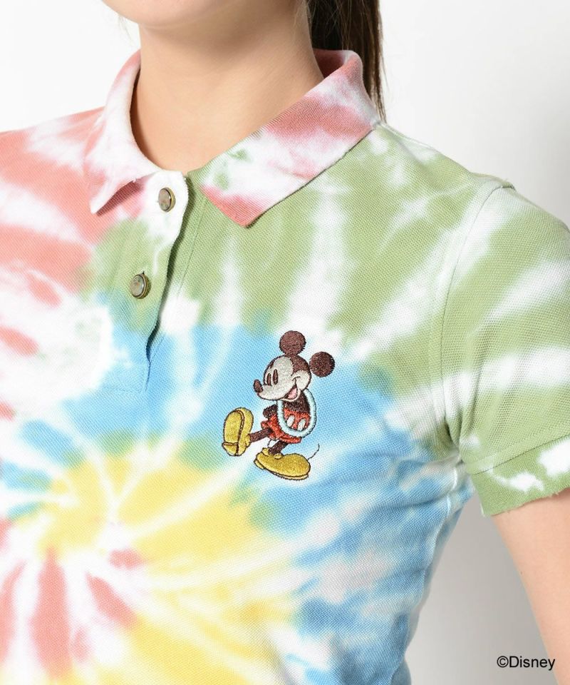 Aloha Mickey Tie dye Polo | WOMEN