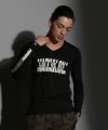 BLACK(Model:身長183cm,チェスト91cm,ウエスト71cm,着用サイズL)