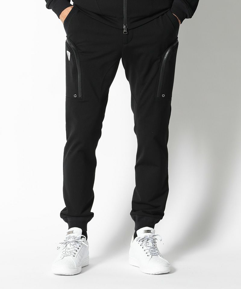 BLACK(Model:身長184cm,チェスト96cm,ウエスト76cm,ヒップ96cm,着用サイズL)