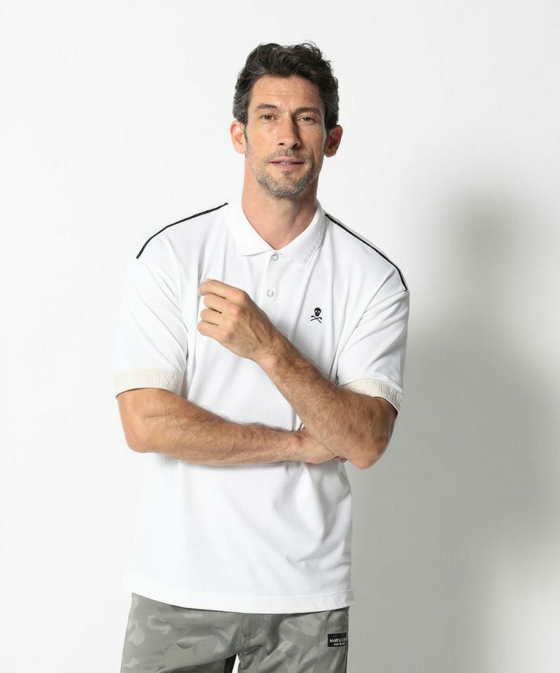 WHITE(Model:身長184cm,チェスト96cm,ウエスト76cm,ヒップ96cm,着用サイズL)