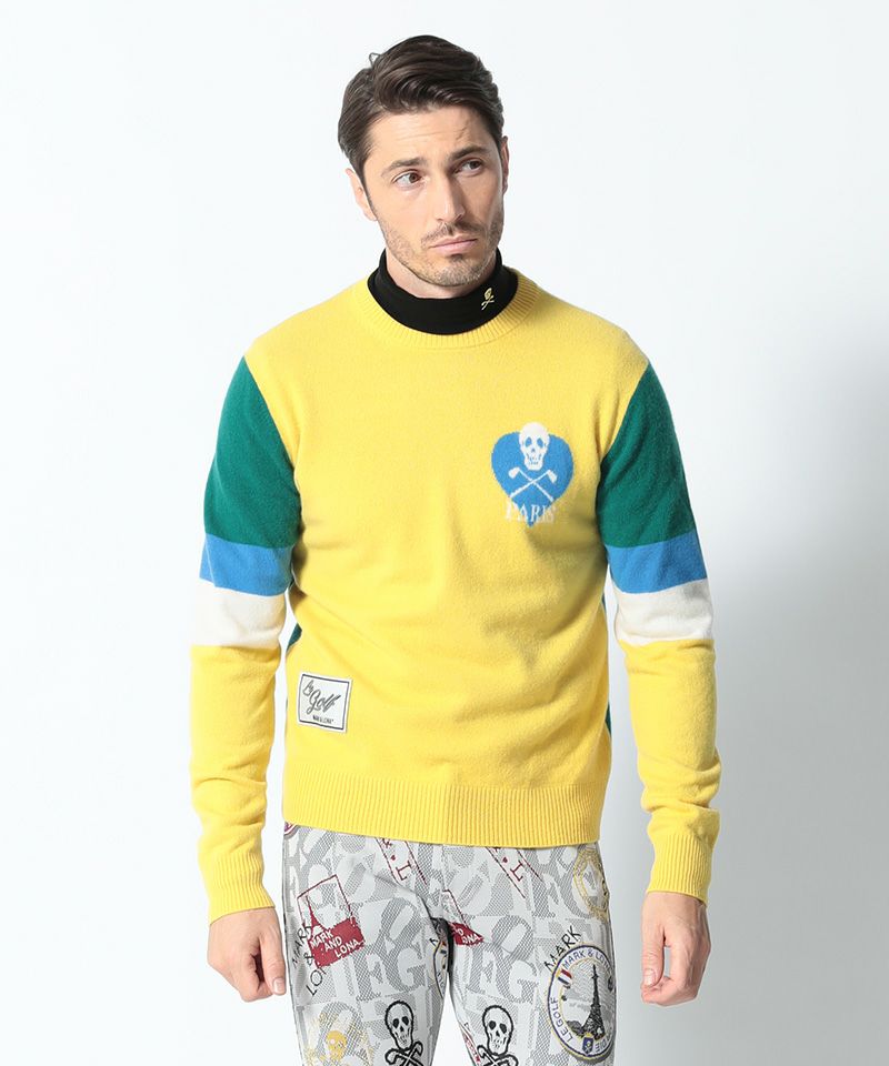 YELLOW(Model:身長185cm,チェスト96cm,ウエスト76cm,ヒップ96cm,着用サイズL)