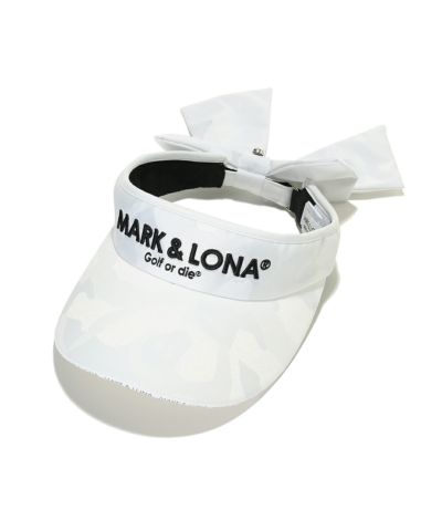 買う ♡MARK&LONA GaugeJerseyCamoRibbonedVisor - ゴルフ