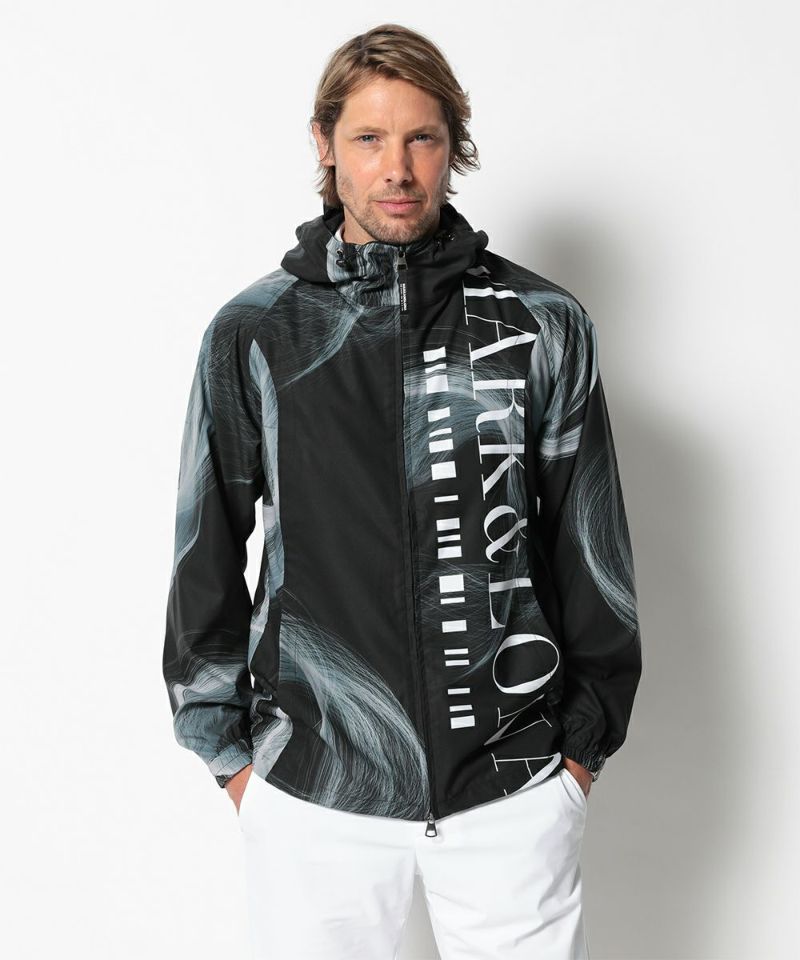 BLACK/GREY(Model:身長186cm,チェスト91cm,ウエスト77cm,ヒップ91cm,着用サイズL)