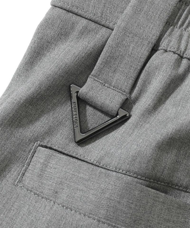 CD8-MLCP MEN MARK LONA MARKET STORE 公式ストア 『MARK LONA』ホワイト デニム 刻印プレート ジップ パンツ