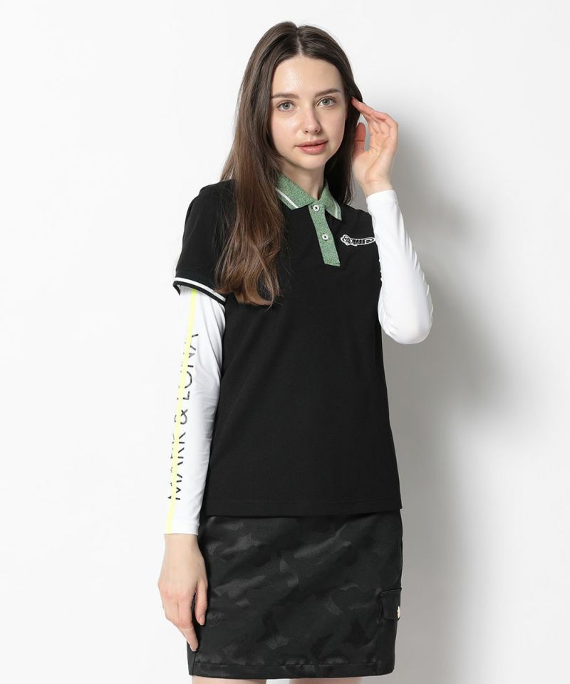 BLACK(Model:身長170cm,バスト82cm,ウエスト59cm,ヒップ88cm,着用サイズM)