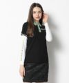 BLACK(Model:身長170cm,バスト82cm,ウエスト59cm,ヒップ88cm,着用サイズM)