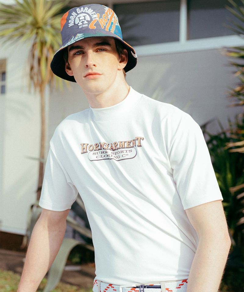 WHITE (Model:身長184cm,チェスト93cm,ウエスト75cm,ヒップ92cm,着用サイズL)