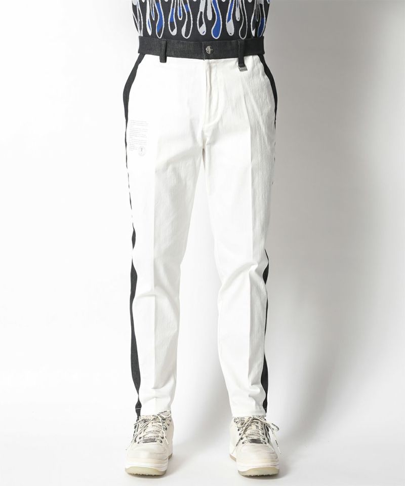 WHITE(Model:身長185cm,チェスト96cm,ウエスト76cm,ヒップ97cm,着用サイズL)