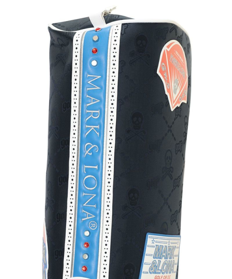 Assemblage Caddy Bag MARK LONA MARKET STORE 公式ストア 『MARK LONA』ホワイト デニム 刻印プレート ジップ パンツ