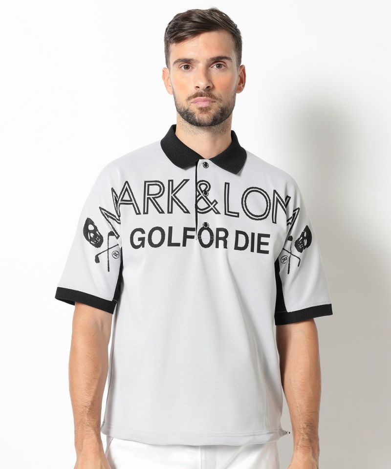 新作MARK&LONA ポロシャツ BLACK/WHITE 46サイズ 新品 - ウエア(男性用)
