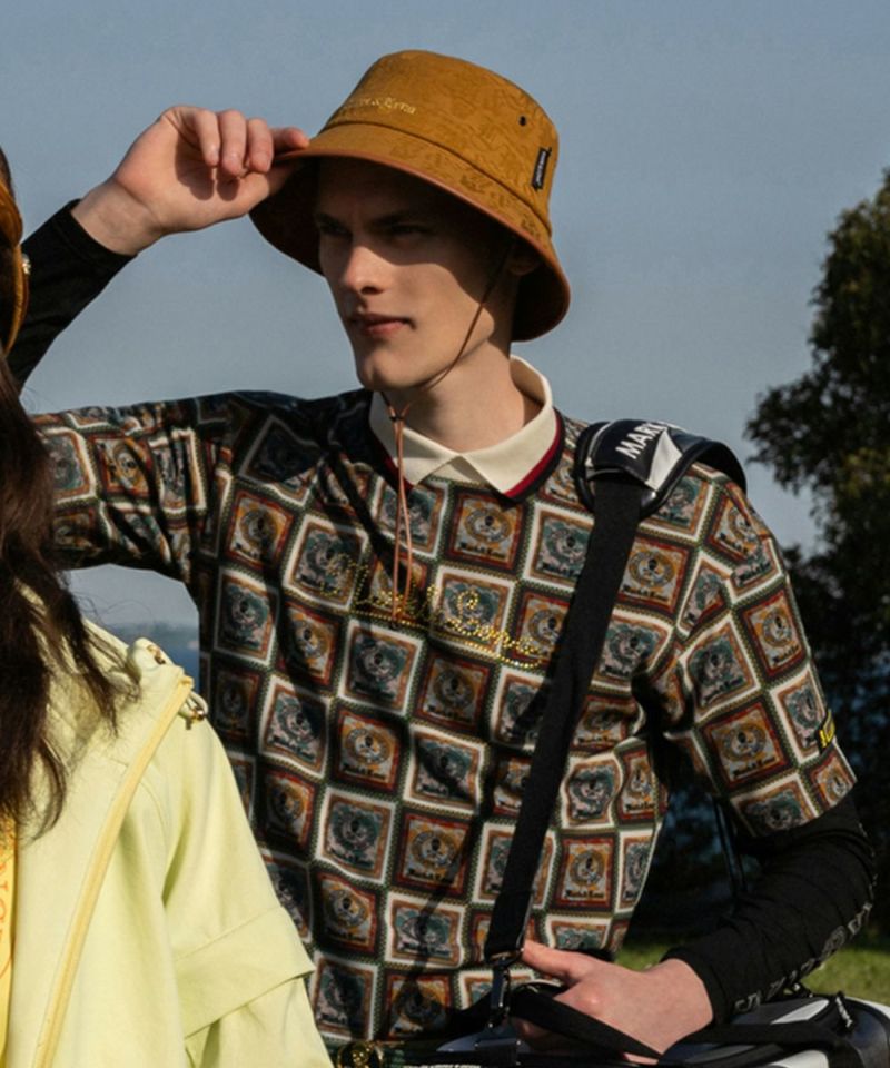 MARK&amp;LONA - マーク＆ロナ★Pave Bucket Hat バケットハット 男女兼用ブラック黒 マーク＆ロナ☆Pave Bucket Hat バケットハット 男女兼用ブラック黒