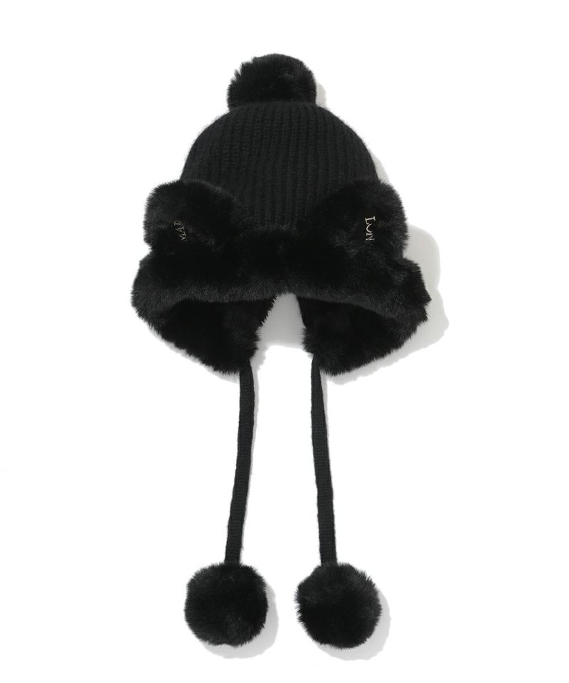 Jennie Fur Knit Cap | WOMEN