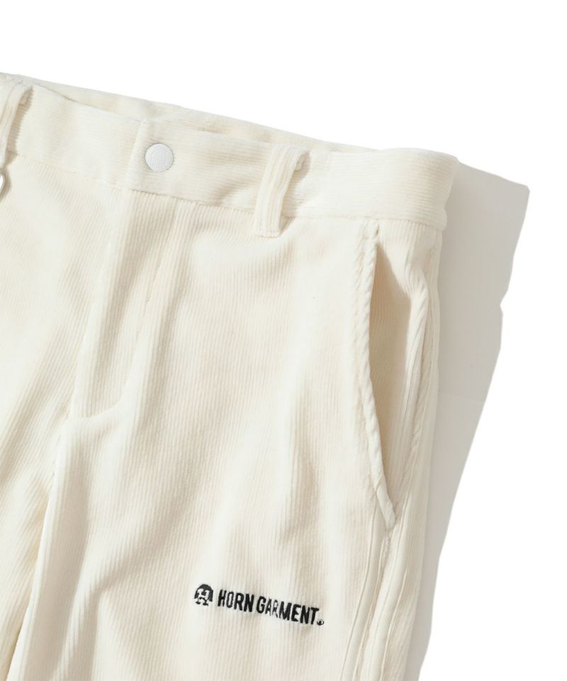 H＞RAYON CORDUROY TUCK PANTS/パンツ M