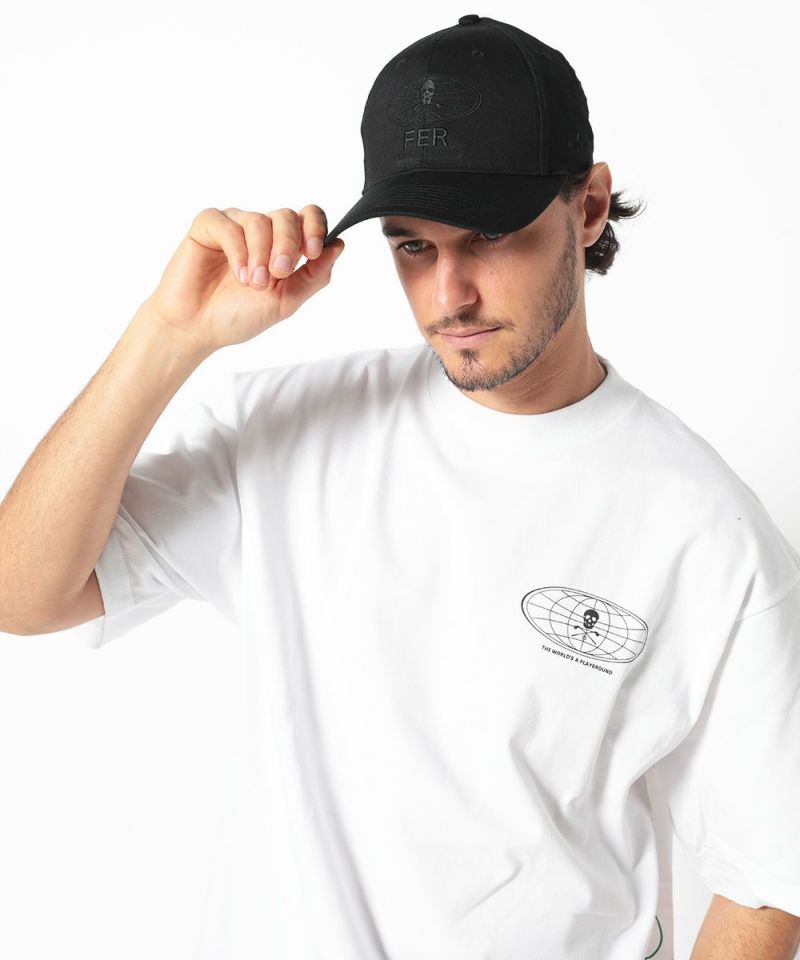 MARK&LONA - IRON SKULL TRUCKER CAP / ミニパイル生地 アイアン