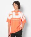 ORANGE モデル:身長182cm,チェスト87cm,ウエスト78cm,ヒップ91cm,着用サイズ：L