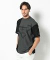 BLACK モデル:身長185cm,チェスト95cm,ウエスト75cm,ヒップ94cm,着用サイズL