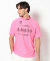 PINK モデル:身長185cm,チェスト95cm,ウエスト75cm,ヒップ94cm,着用サイズL