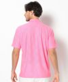 PINK モデル:身長185cm,チェスト95cm,ウエスト75cm,ヒップ94cm,着用サイズL