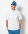 WHITE モデル:身長185cm,チェスト95cm,ウエスト75cm,ヒップ94cm,着用サイズL