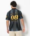 BLACK モデル:身長185cm,チェスト95cm,ウエスト75cm,ヒップ94cm,着用サイズL