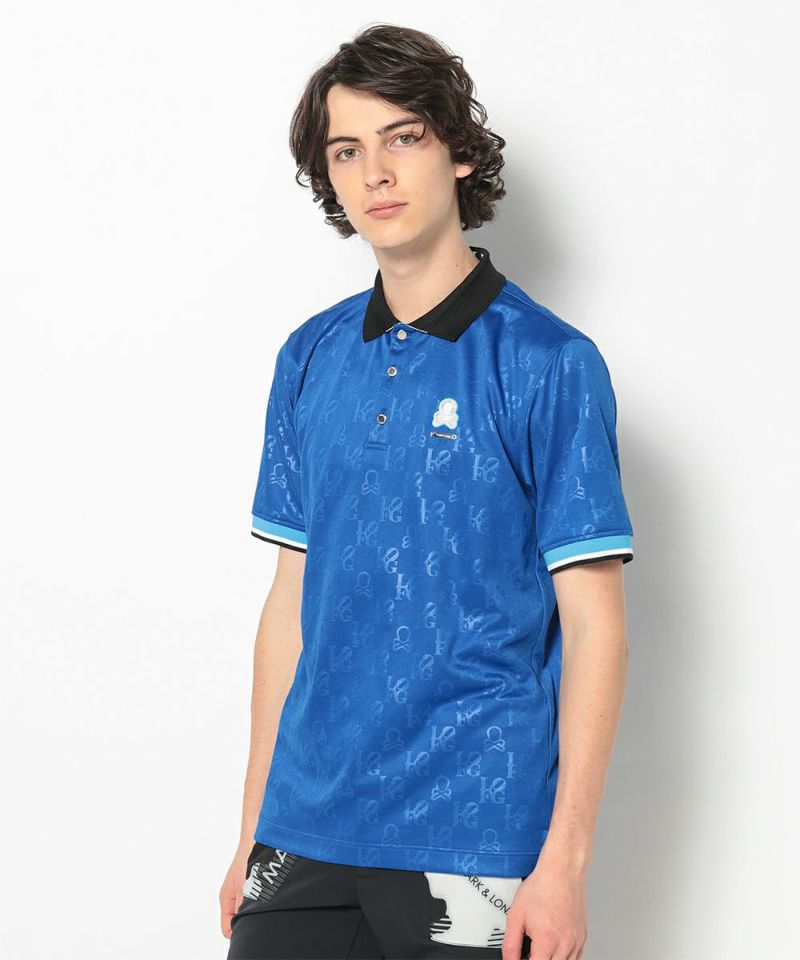 BLUE モデル:身長182cm,チェスト87cm,ウエスト78cm,ヒップ91cm,着用サイズ：L