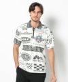 WHITE モデル:身長185cm,チェスト95cm,ウエスト75cm,ヒップ94cm,着用サイズL