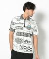 WHITE モデル:身長185cm,チェスト95cm,ウエスト75cm,ヒップ94cm,着用サイズL
