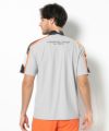 GREY モデル:身長185cm,チェスト95cm,ウエスト75cm,ヒップ94cm,着用サイズL