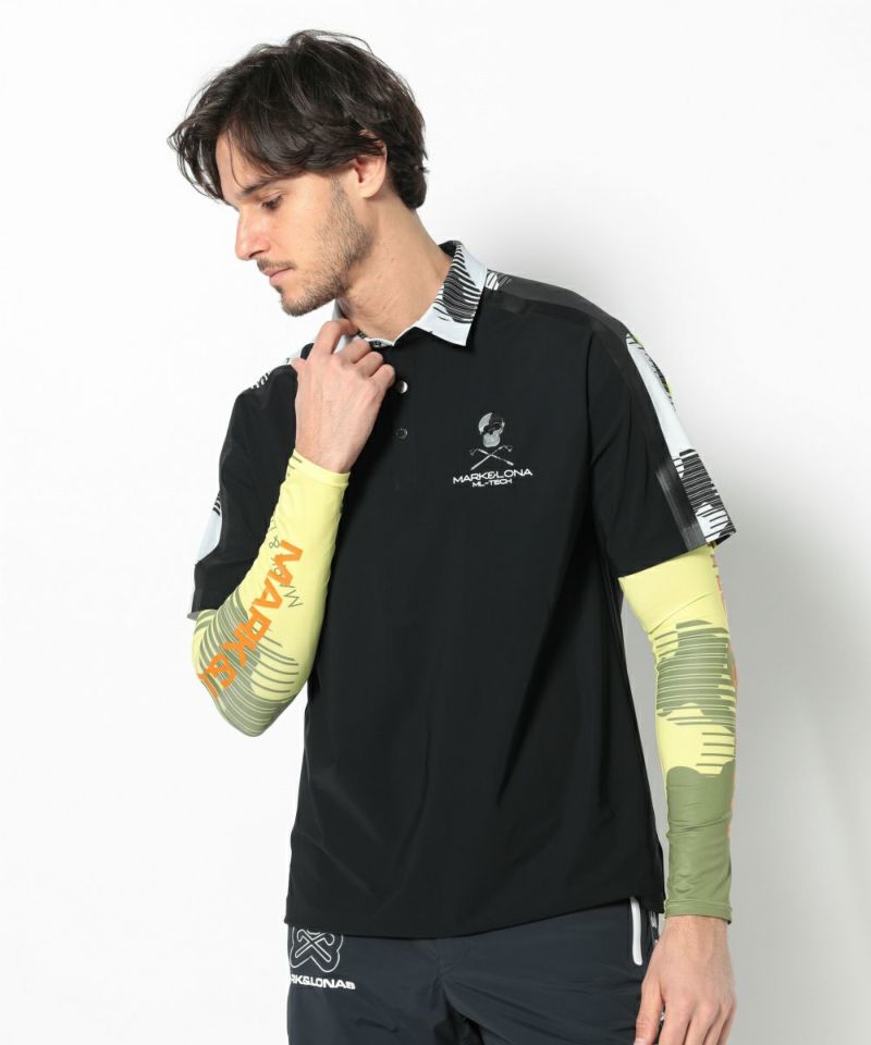 BLACK モデル:身長185cm,チェスト95cm,ウエスト75cm,ヒップ94cm,着用サイズL
