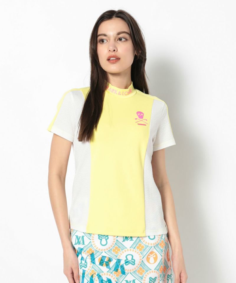 YELLOW モデル:身長168cm,バスト80cm,ウエスト57cm,ヒップ89cm,着用サイズM
