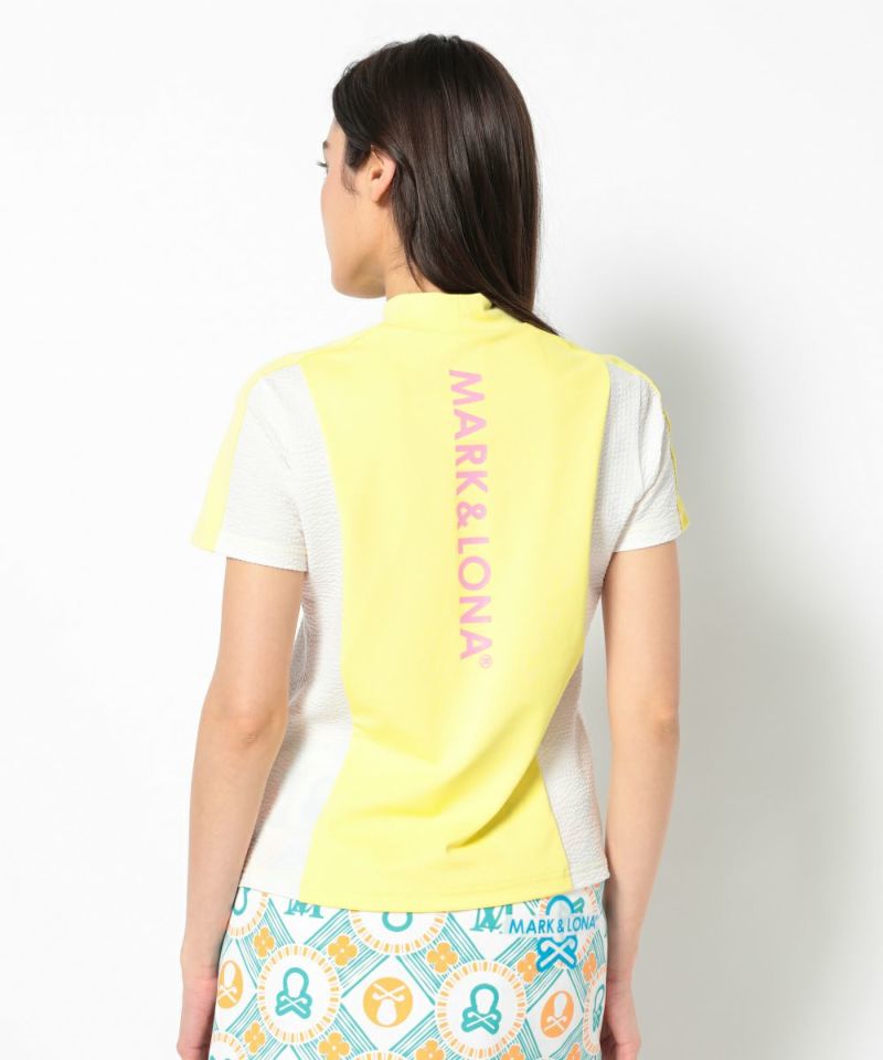 YELLOW モデル:身長168cm,バスト80cm,ウエスト57cm,ヒップ89cm,着用サイズM
