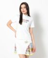 WHITE モデル:身長168cm,バスト80cm,ウエスト57cm,ヒップ89cm,着用サイズM