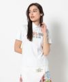 WHITE モデル:身長168cm,バスト80cm,ウエスト57cm,ヒップ89cm,着用サイズM