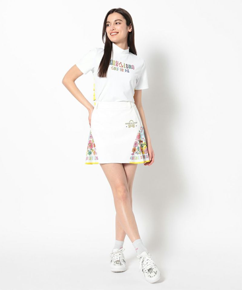 WHITE モデル:身長168cm,バスト80cm,ウエスト57cm,ヒップ89cm,着用サイズM