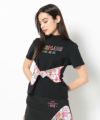 BLACK モデル:身長168cm,バスト80cm,ウエスト57cm,ヒップ89cm,着用サイズM