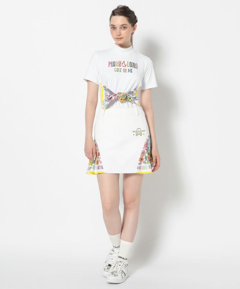 WHITE モデル:身長172cm,バスト81cm,ウエスト57cm,ヒップ88cm, 着用サイズ：M