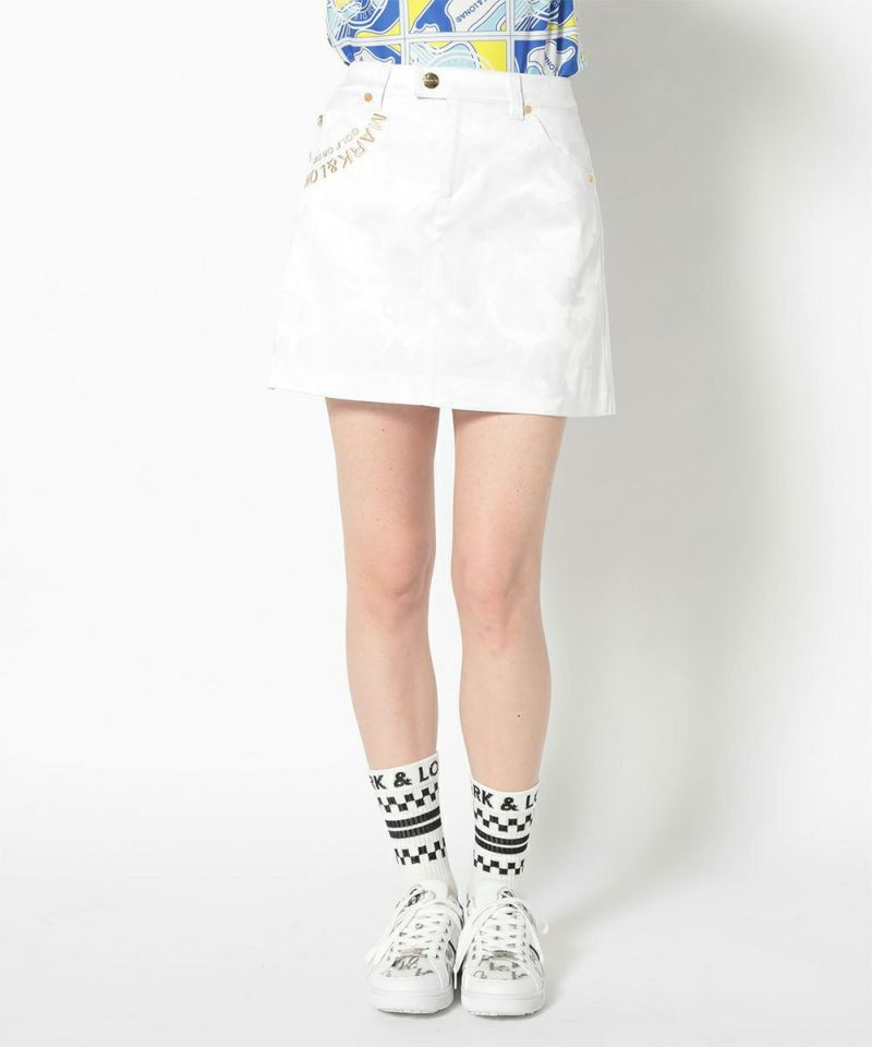 Gauge Camouflage Trapeze Skirt | WOMEN