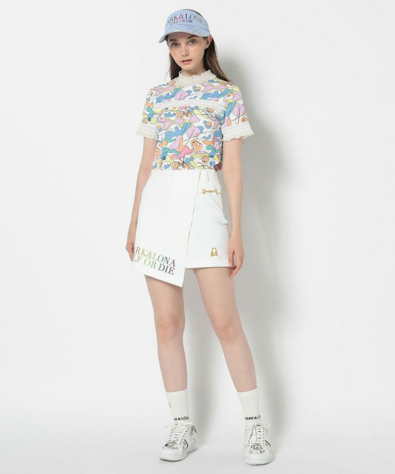 WHITE モデル:身長172cm,バスト81cm,ウエスト57cm,ヒップ88cm, 着用サイズM