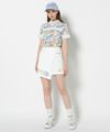 WHITE モデル:身長172cm,バスト81cm,ウエスト57cm,ヒップ88cm, 着用サイズM