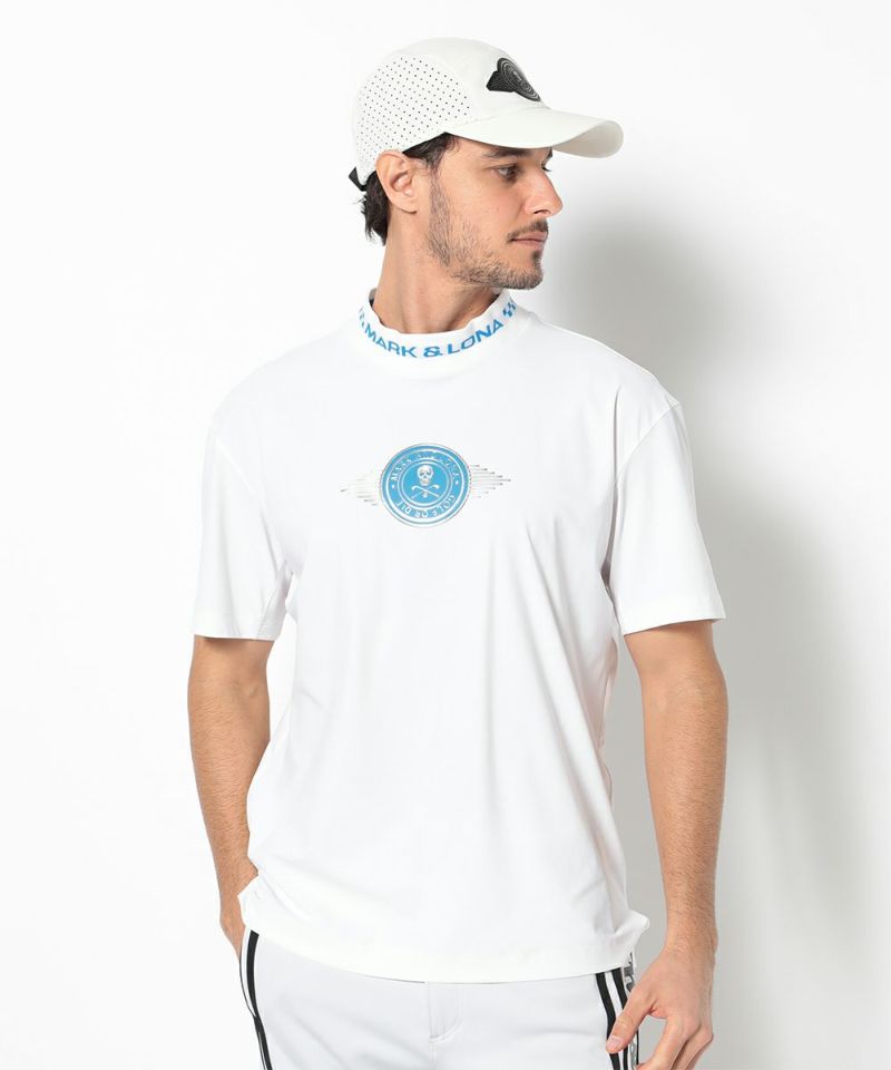 WHITE モデル:身長185cm,チェスト95cm,ウエスト75cm,ヒップ94cm,着用サイズL