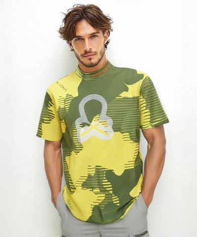 Flow Camo Mock Neck Tee | MEN