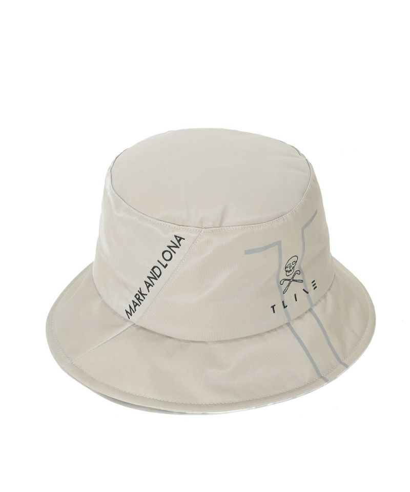 FLOG Bucket Hat マークアンドロナ ユニセックスMARK&LONA MARK&LONA - FLOG BUCKET HAT / スカルパターン総柄 ドロー