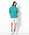 GREEN モデル:身長181cm,チェスト98cm,ウエスト76cm,ヒップ92cm,着用サイズL