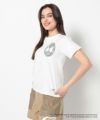 WHITE モデル:身長168cm,バスト80cm,ウエスト57cm,ヒップ89cm,着用サイズ42(UNISEX) 