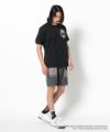 BLACK モデル:身長181cm,チェスト98cm,ウエスト76cm,ヒップ92cm,着用サイズL
