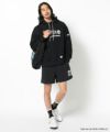 BLACK モデル:身長181cm,チェスト98cm,ウエスト76cm,ヒップ92cm,着用サイズL