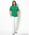 GREEN モデル:身長181cm,チェスト98cm,ウエスト76cm,ヒップ92cm,着用サイズL