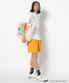 WHITE モデル:身長181cm,チェスト98cm,ウエスト76cm,ヒップ92cm,着用サイズL